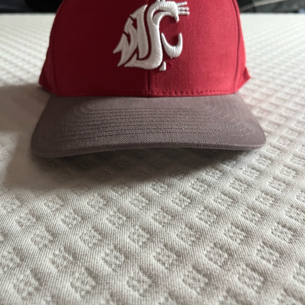 Red and Gray Cap with Logo
